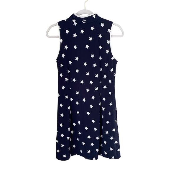 JayeBird Sport Emily Golf Active Mini Dress Navy Stars Patriotic Tuckernuck - Picture 6 of 8